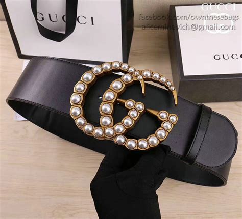 wide gucci belt with pearls replica|gucci pearl belt usa.